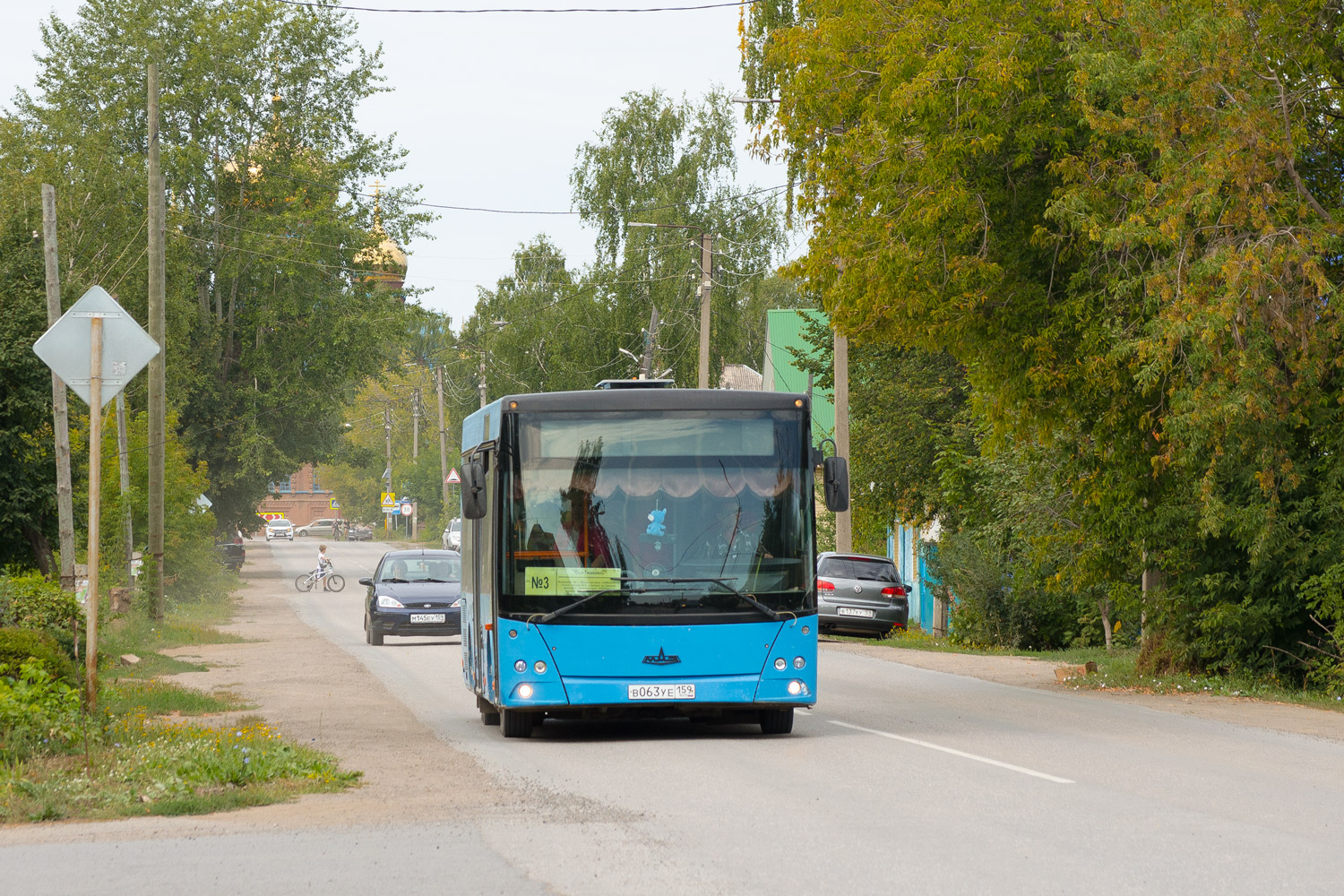 Пермский край, МАЗ-206.060 № В 063 УЕ 159