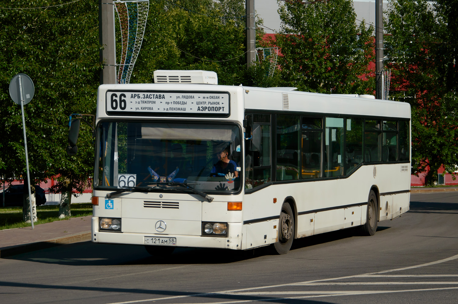 Penza region, Mercedes-Benz O405N2 (SAM) Nr. С 121 АМ 58