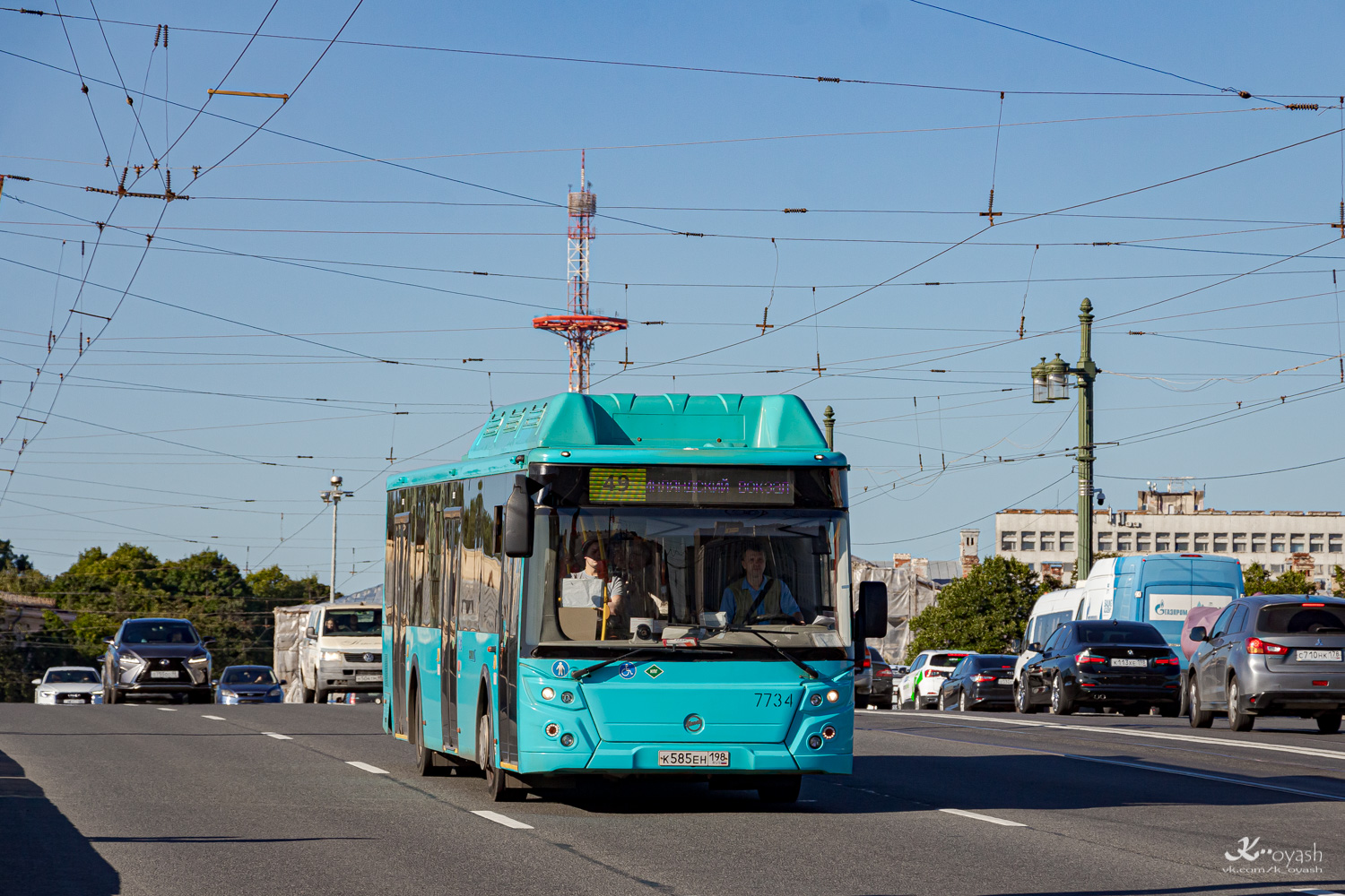 Санкт-Петербург, ЛиАЗ-5292.67 (CNG) № 7734