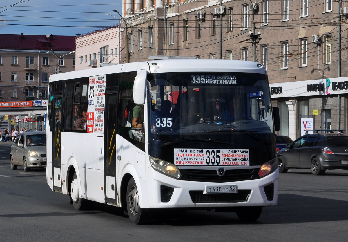 Omsk region, PAZ-320405-04 "Vector Next" Nr. Т 438 ТО 55