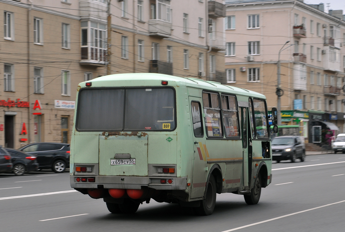 Омская область, ПАЗ-32053 № Х 659 СУ 55