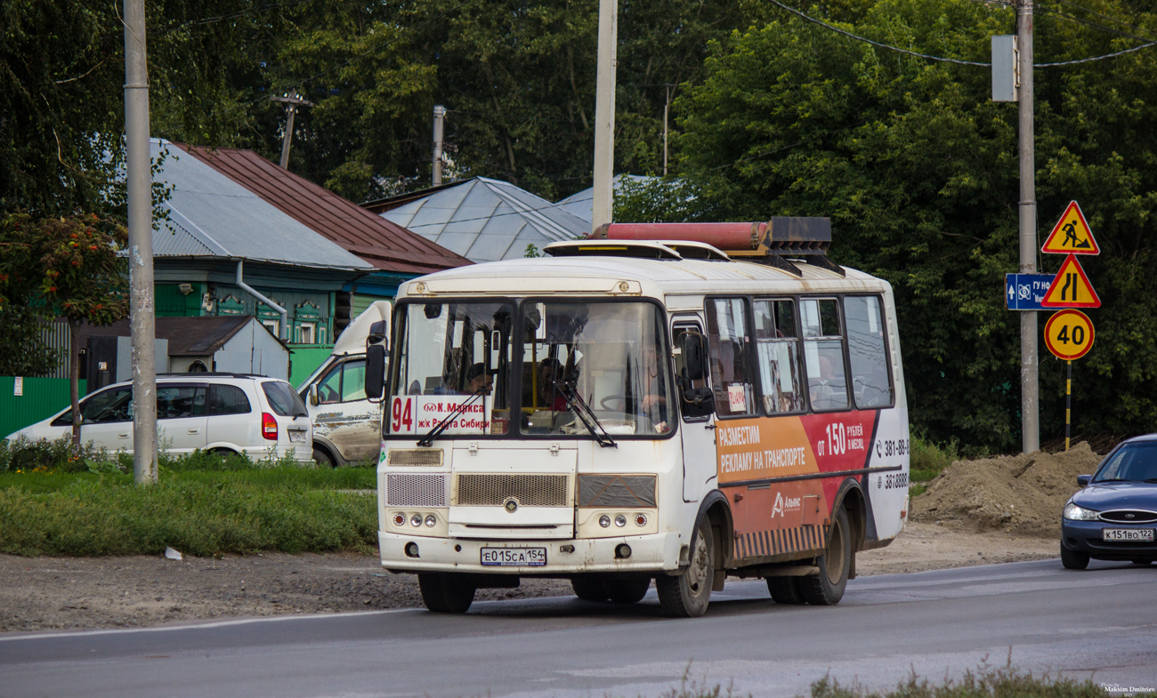 Novosibirsk region, PAZ-32054 Nr. Е 015 СА 154