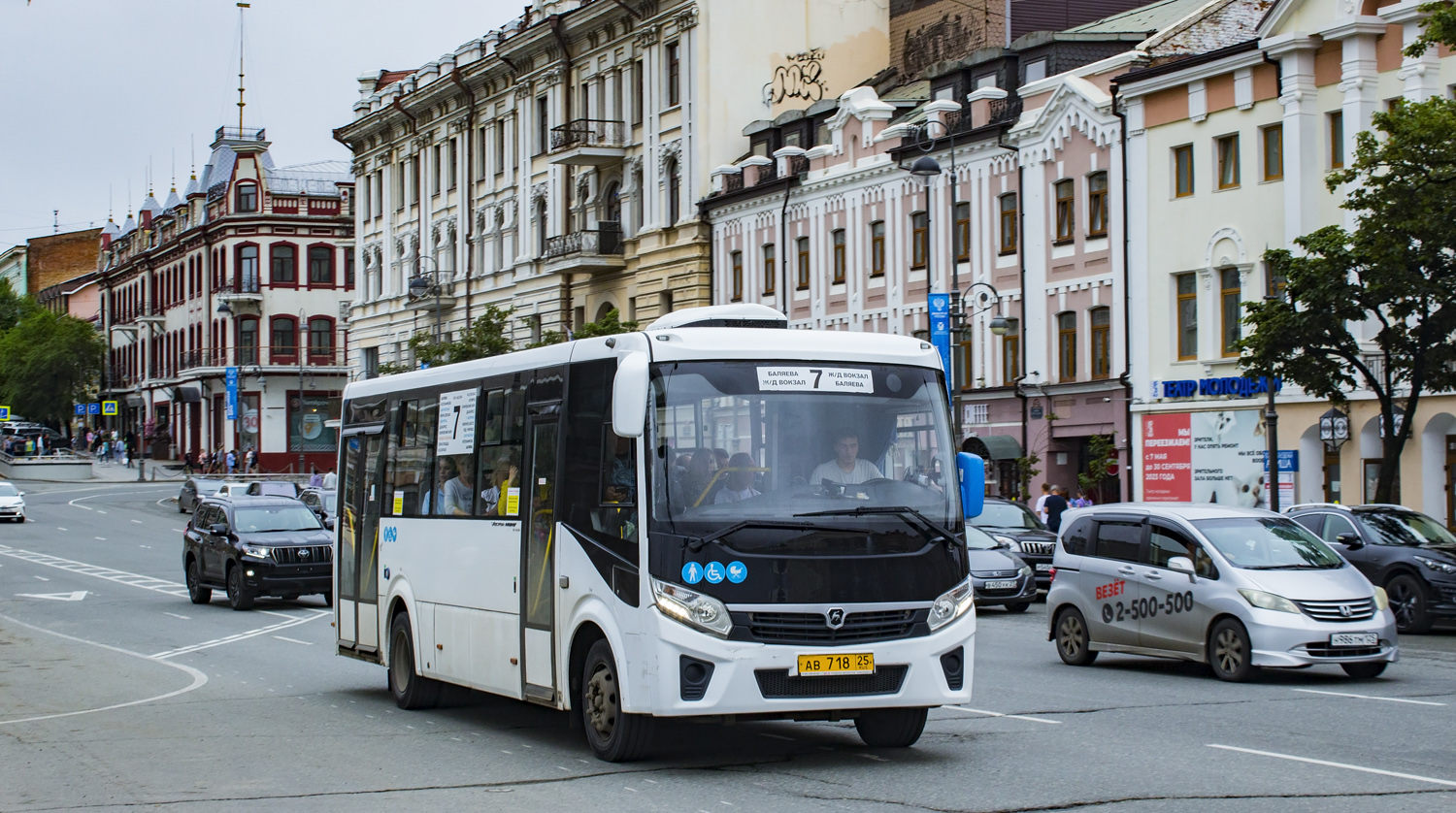 Приморский край, ПАЗ-320415-04 "Vector Next" № АВ 718 25
