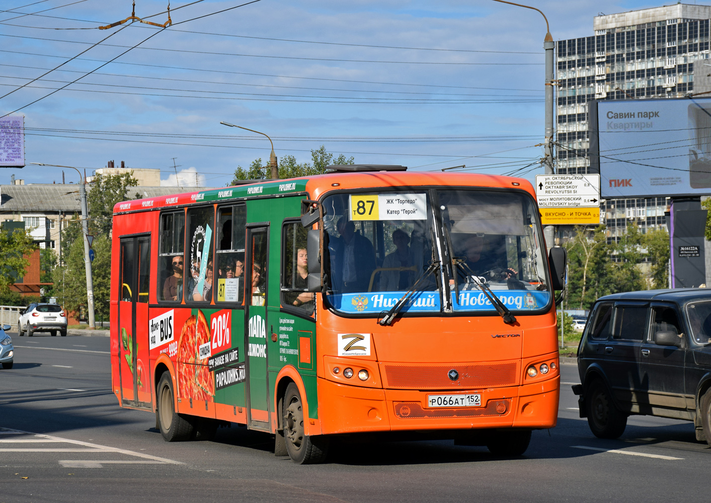 Нижегородская область, ПАЗ-320414-05 "Вектор" № Р 066 АТ 152