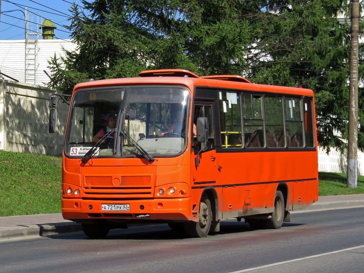 Кировская область, ПАЗ-320402-05 № А 721 РК 43