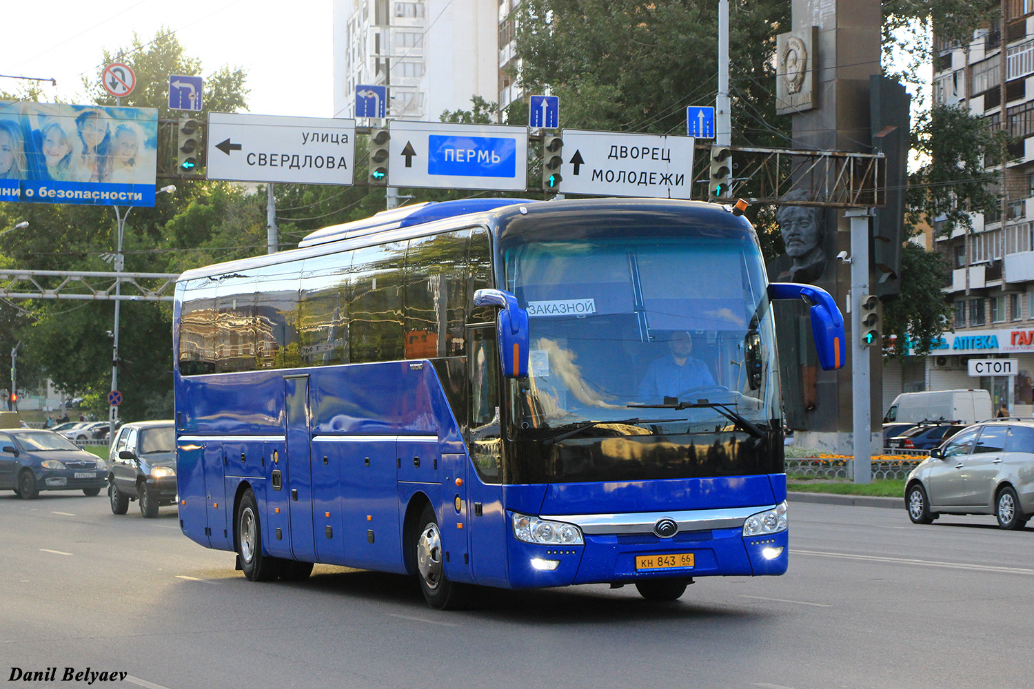 Свердловская область, Yutong ZK6122H9 № КН 843 66