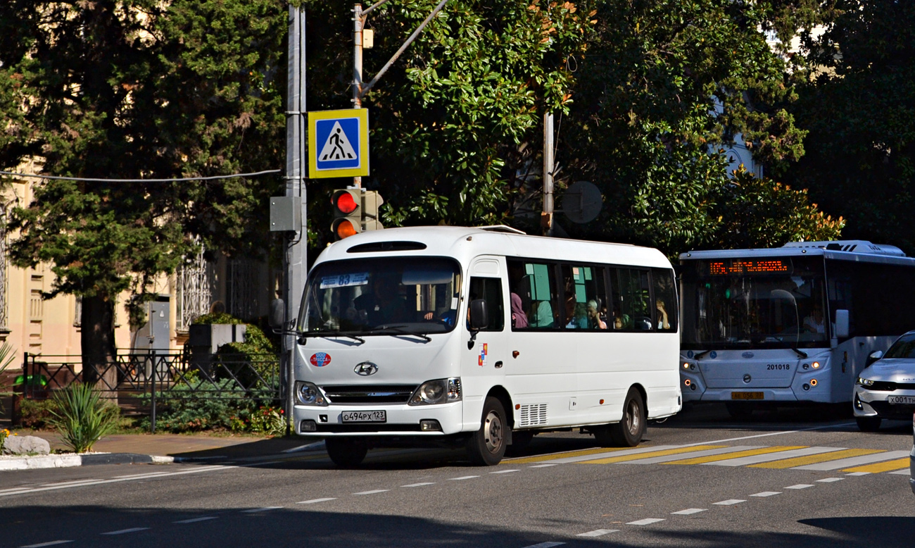 Краснодарский край, Hyundai County Kuzbass № О 494 РХ 123