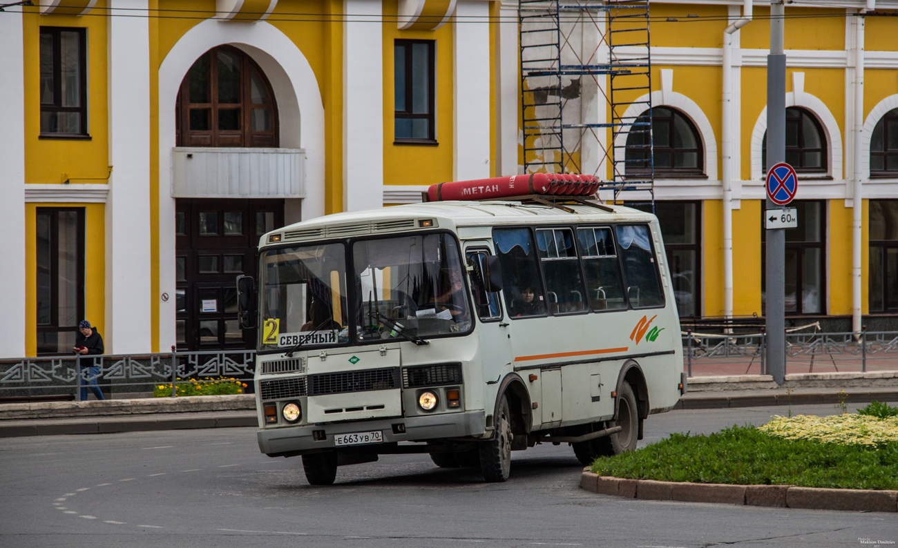 Томская область, ПАЗ-32054 № Е 663 УВ 70