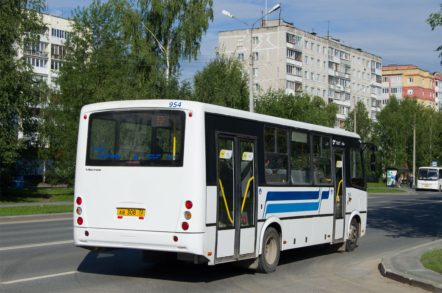 Тюменская область, ПАЗ-320414-04 "Вектор" (1-2) № 954