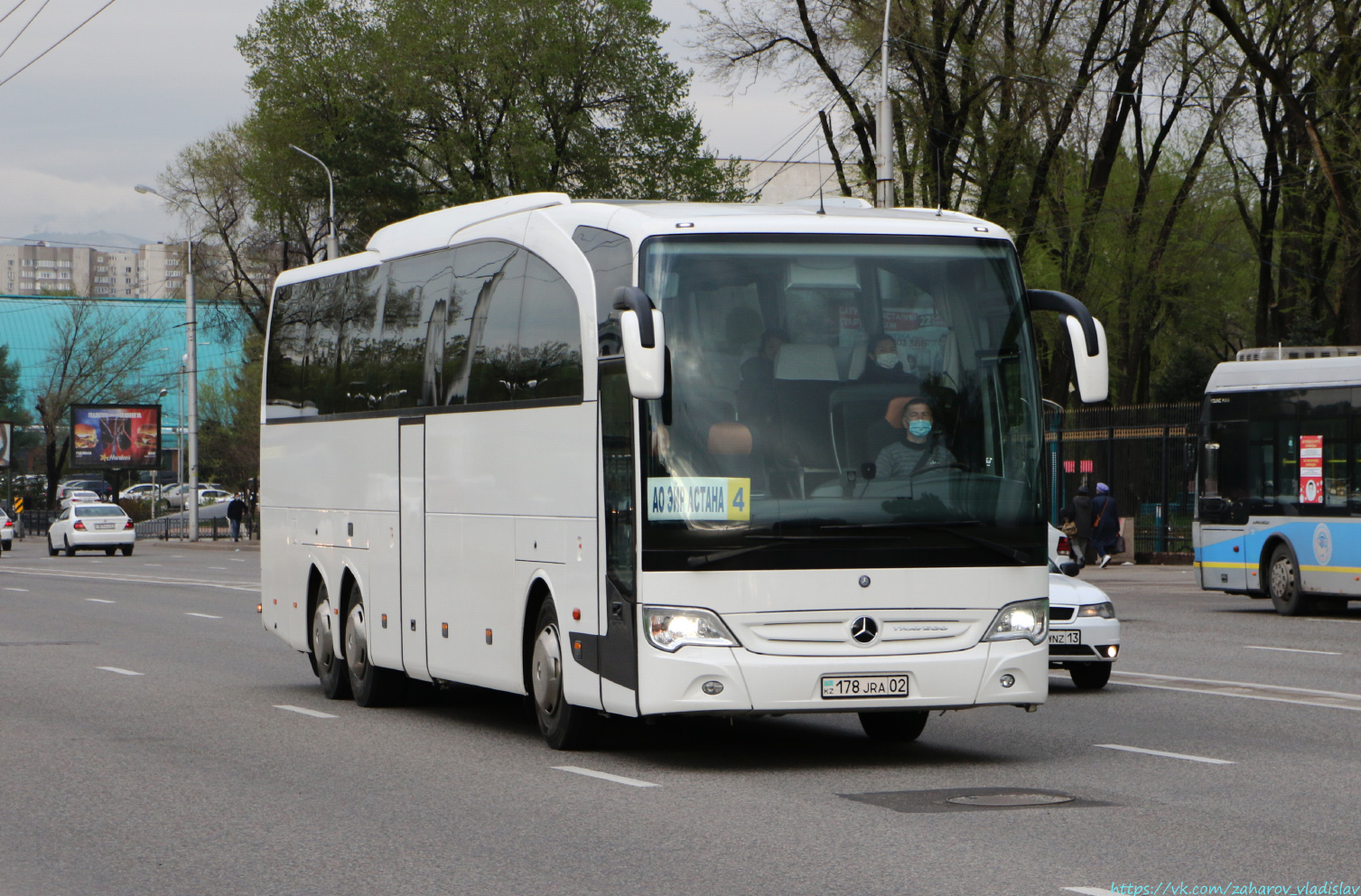 Алматы, Mercedes-Benz Travego II M 16RHD facelift № 178 JRA 02