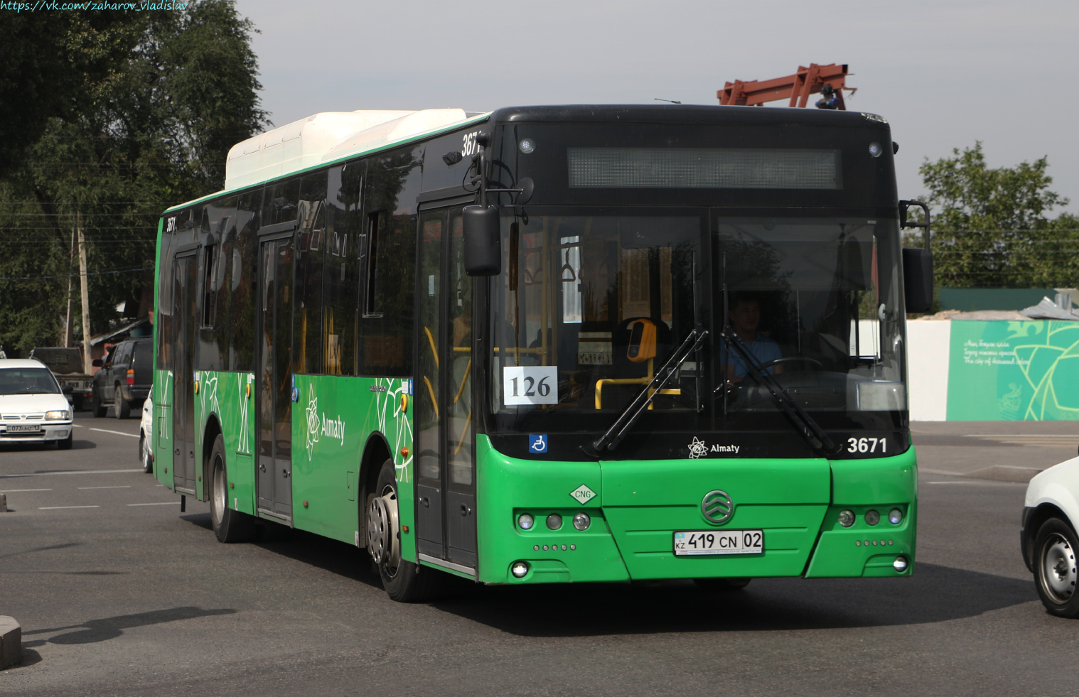 Almaty, Golden Dragon XML6125CN (Hyundai Trans Auto) č. 3671