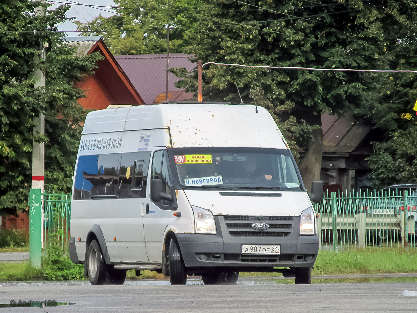 Чувашия, Промтех-224320, 21, 22 (Ford Transit) № А 987 ОЕ 21