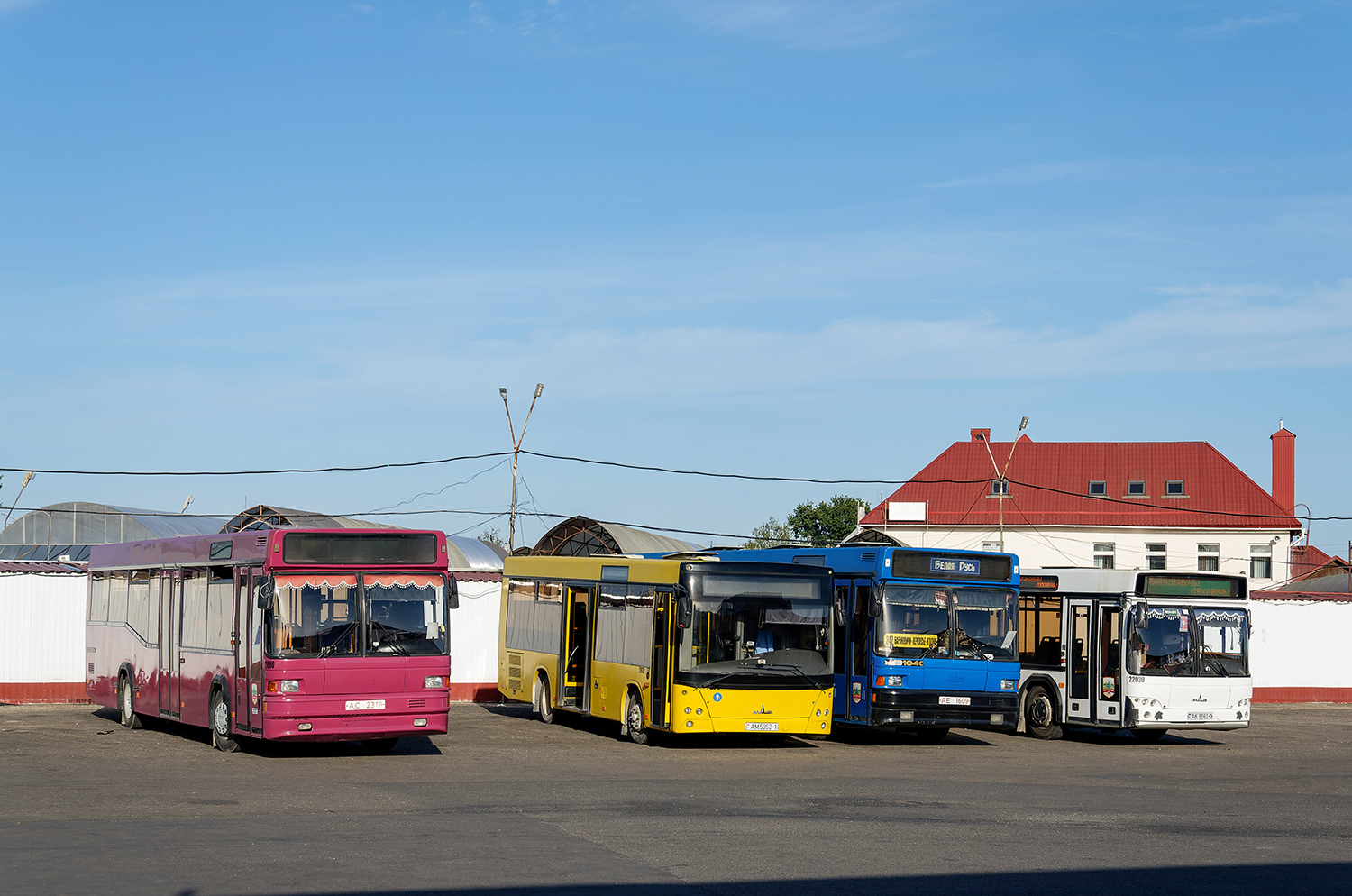 Brest region, MAZ-104.C21 # 21880; Brest region, MAZ-226.086 # 21930; Brest region — Bus stations, autostations, final stops