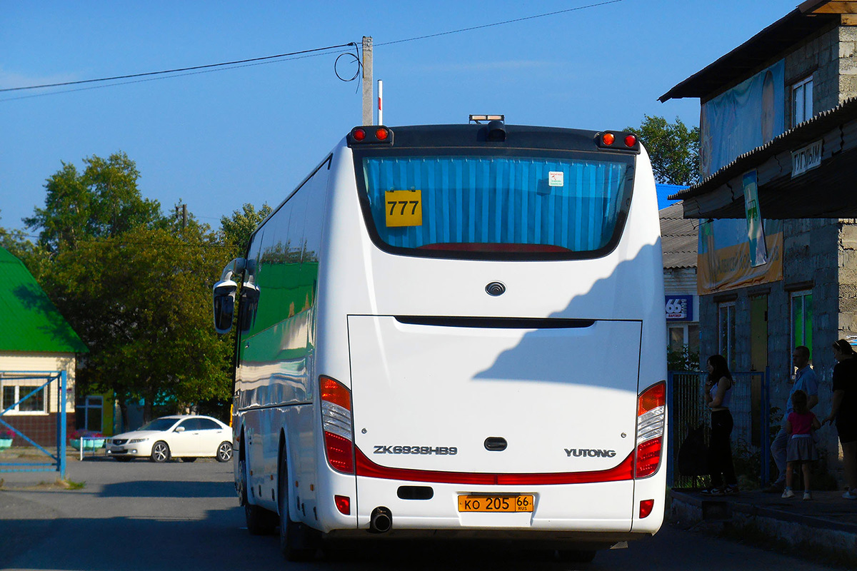 Свердловская область, Yutong ZK6938HB9 № КО 205 66