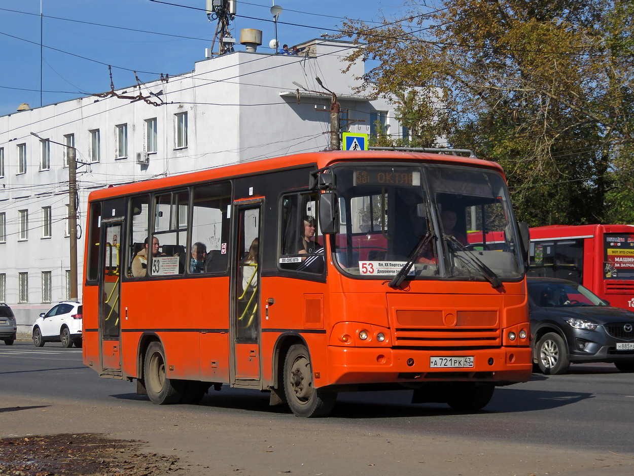 Кировская область, ПАЗ-320402-05 № А 721 РК 43