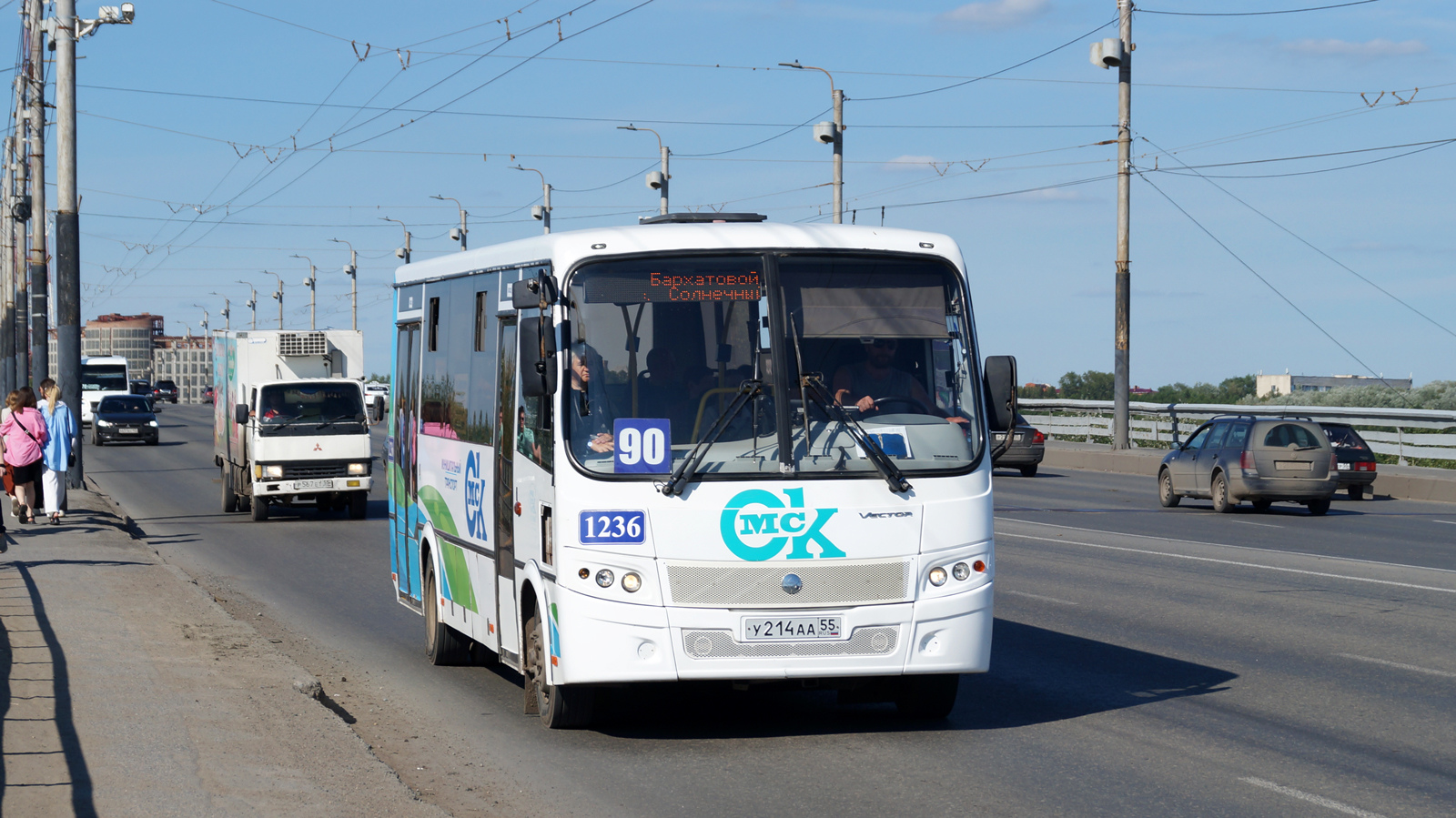 Omsk region, PAZ-320414-04 "Vektor" (1-2) č. 1236