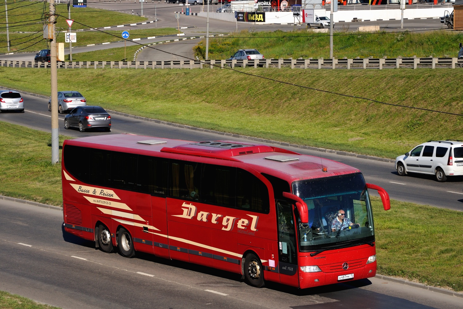 Северная Осетия, Mercedes-Benz O580-17RHD Travego L № Н 487 МК 15