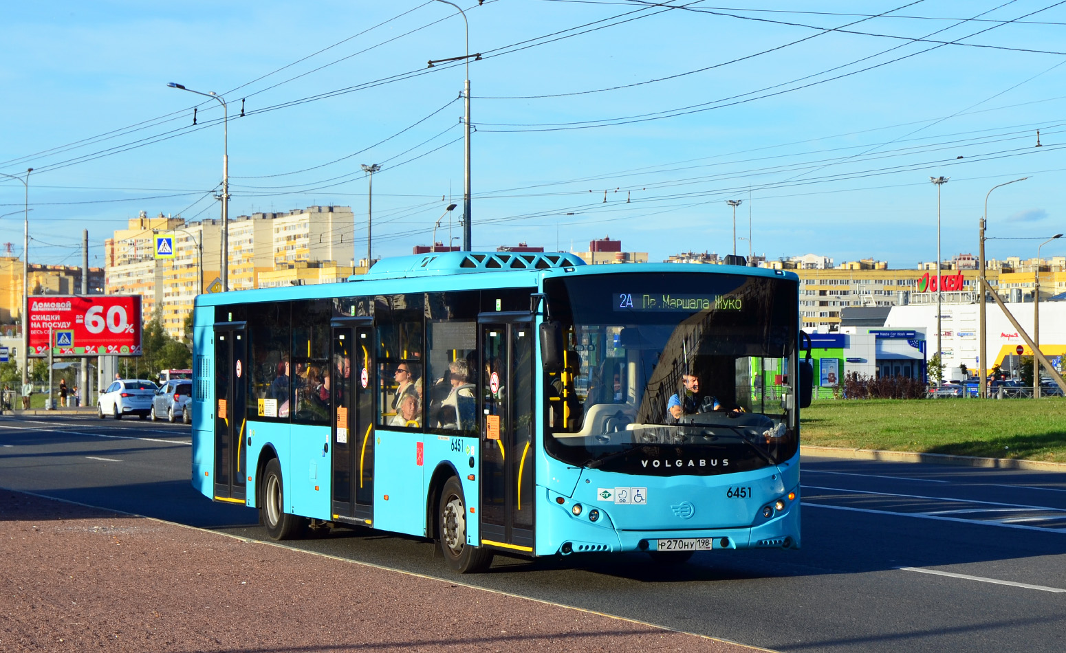 Санкт-Петербург, Volgabus-5270.G2 (LNG) № 6451