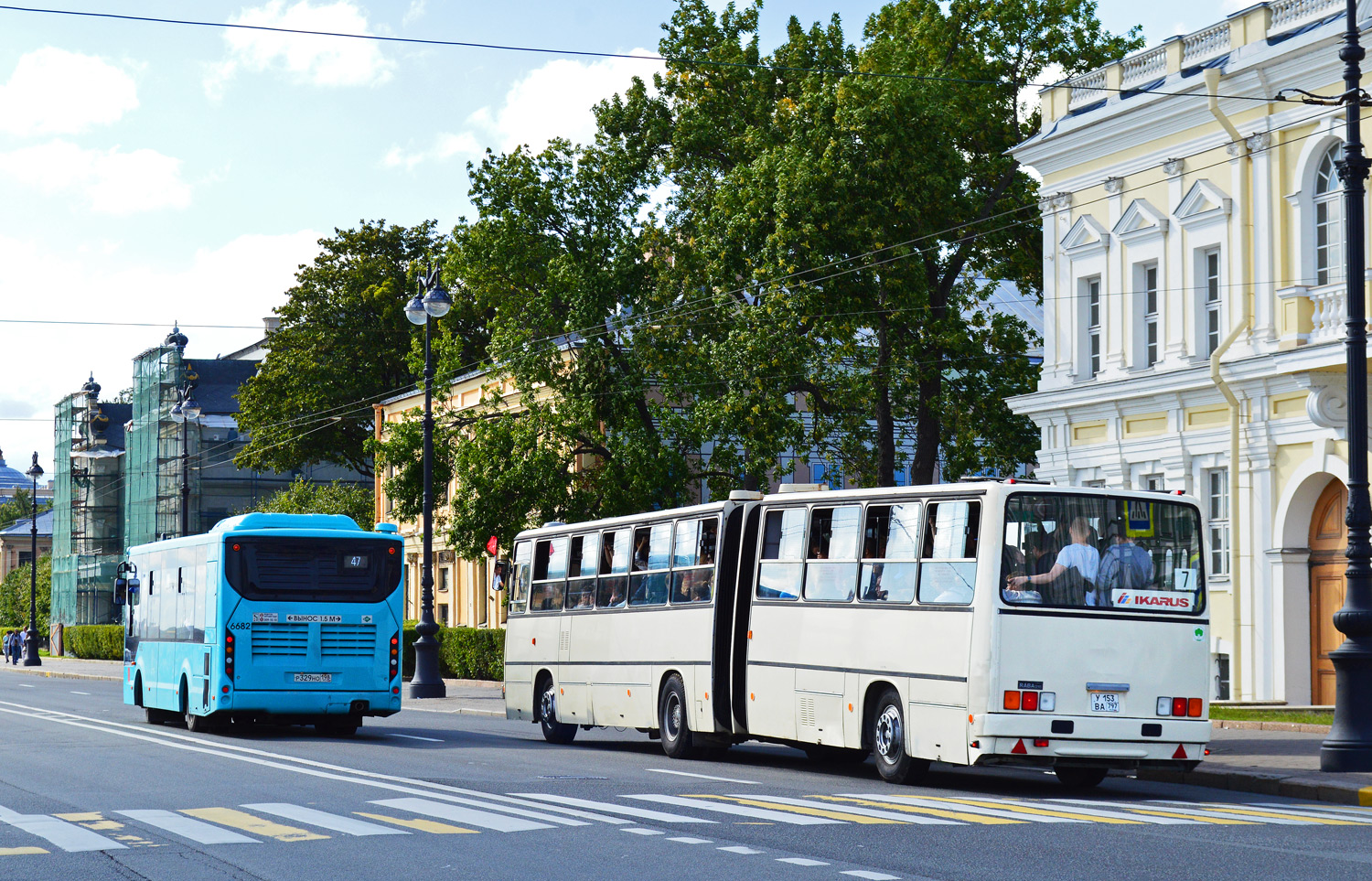 Санкт-Петербург, Volgabus-4298.G4 (LNG) № 6682; Санкт-Петербург, Ikarus 280.33M № У 153 ВА 797