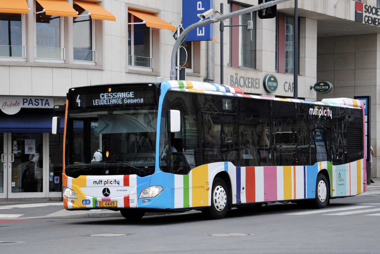 Luxembourg, Mercedes-Benz Citaro C2 hybrid № 732