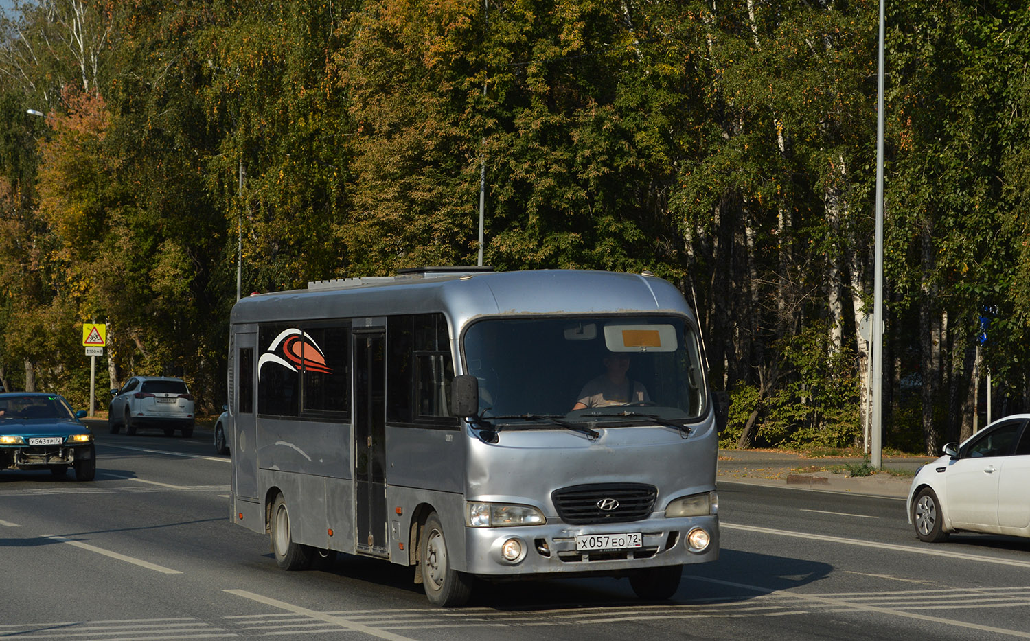 Тюменская область, Hyundai County LWB (ТагАЗ) № Х 057 ЕО 72