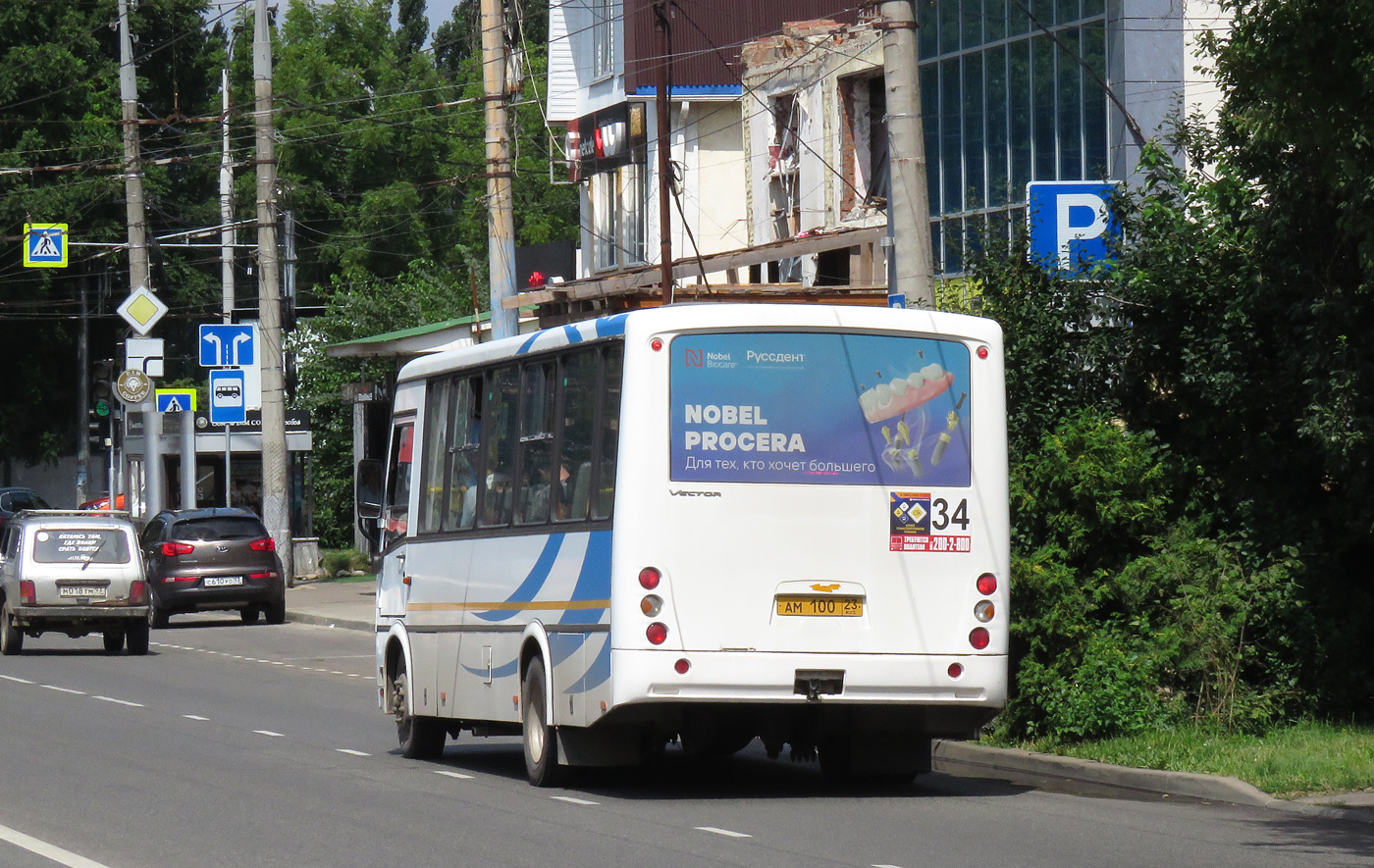 Краснодарский край, ПАЗ-320412-04 "Вектор" № АМ 100 23