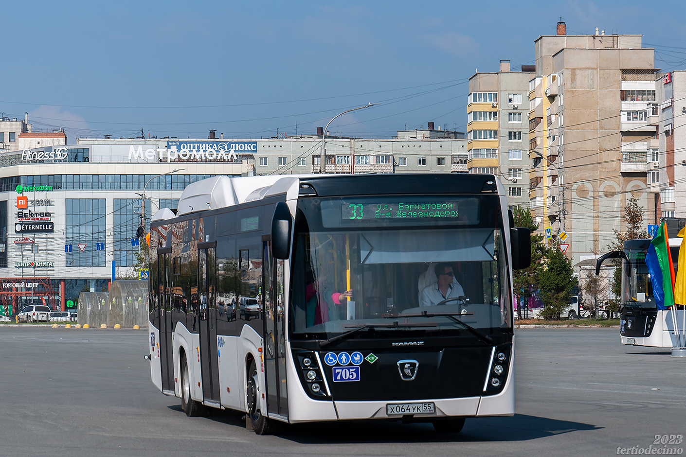 Omsk region, NefAZ-5299-40-57 (CNG) č. 705; Omsk region — 26.09.2023 — NefAZ-5299-40-57 buses presentation