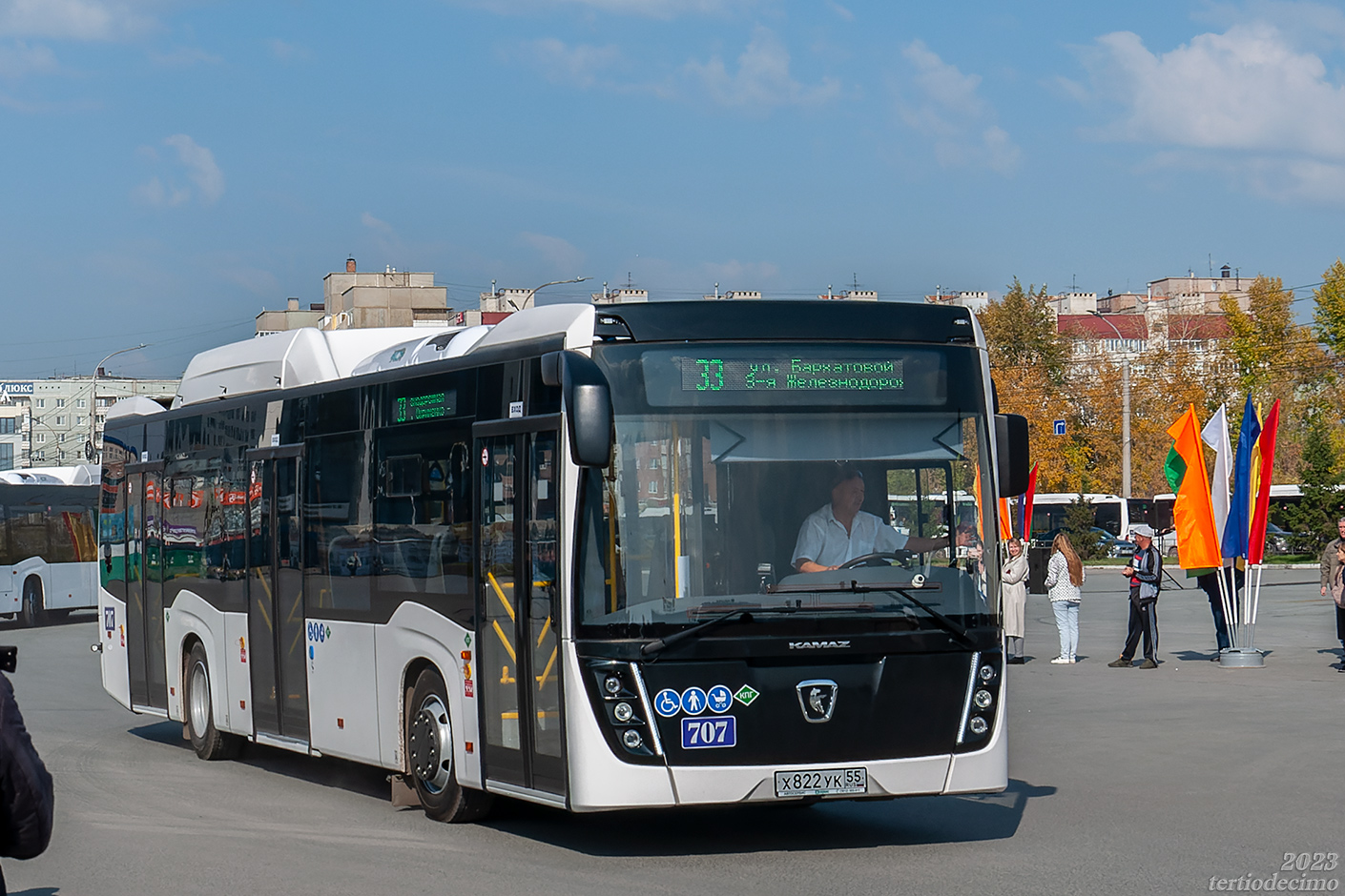 Omszki terület, NefAZ-5299-40-57 (CNG) sz.: 707; Omszki terület — 26.09.2023 — NefAZ-5299-40-57 buses presentation