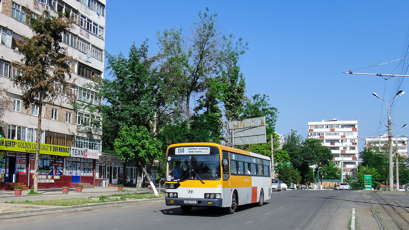 Uzbekistán, Hyundai AeroCity 540 č. 163 Uzbekistán, Hyundai AeroCity 540 č. 163