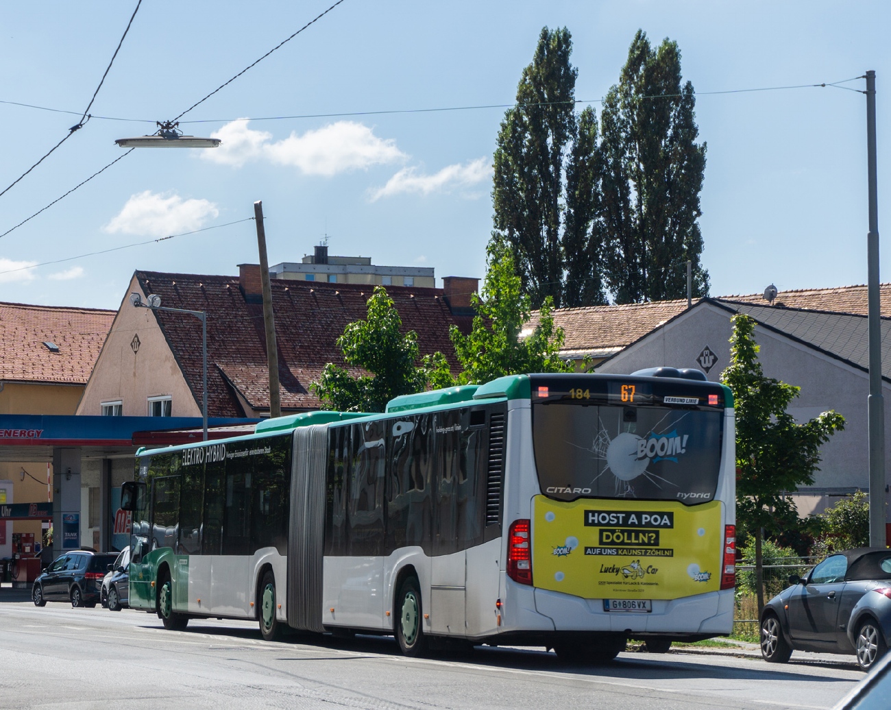 Rakousko, Mercedes-Benz Citaro C2 G hybrid č. 184