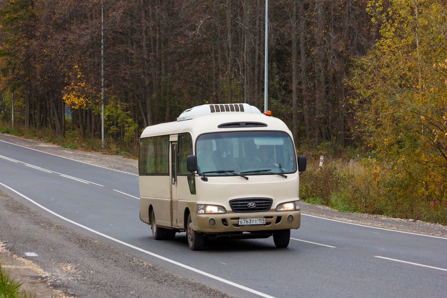 Пермский край, Hyundai County Deluxe № Е 763 ТТ 159