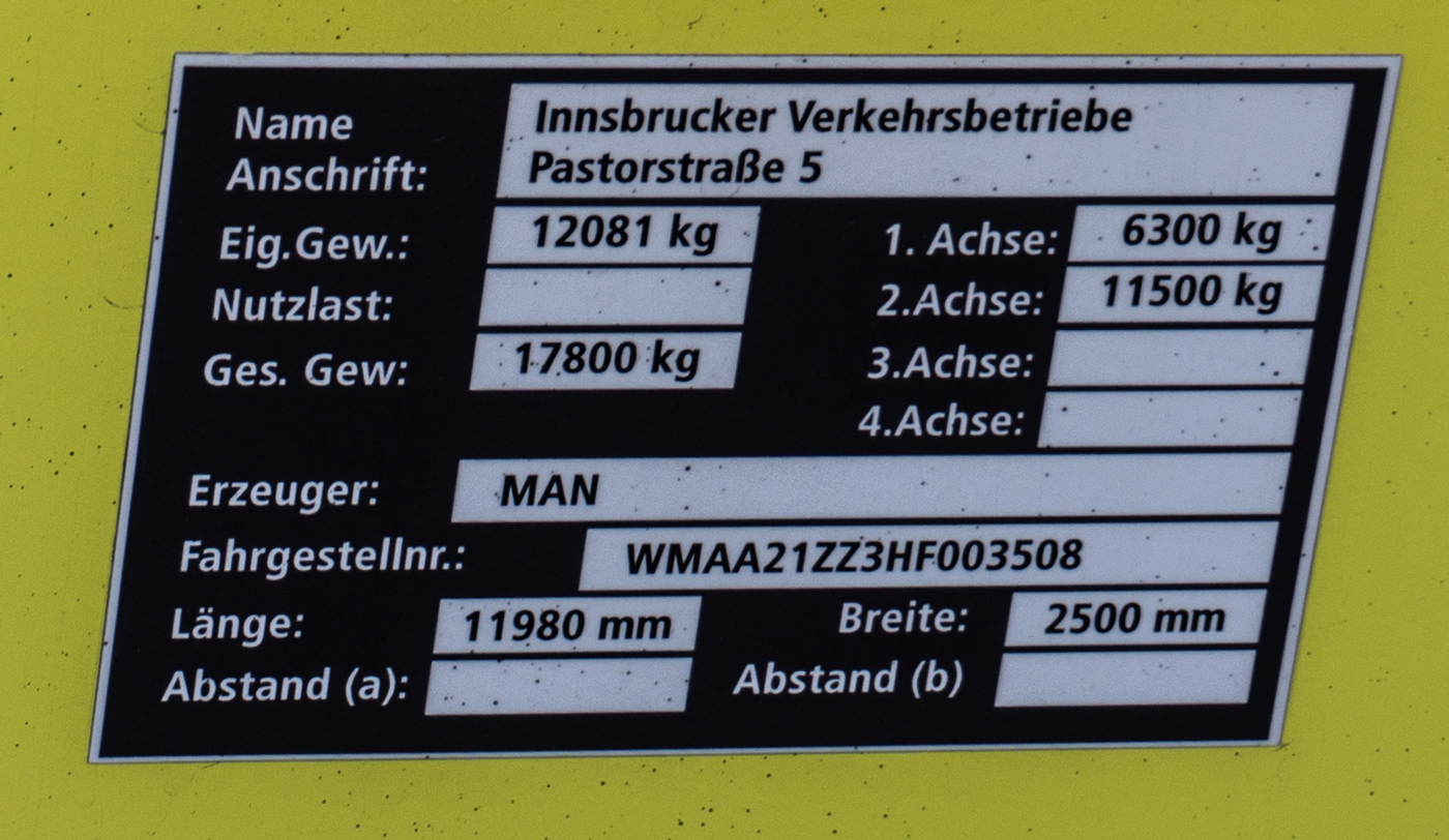 Австрия, MAN A21 Lion's City NL363 № SZ 189 TF