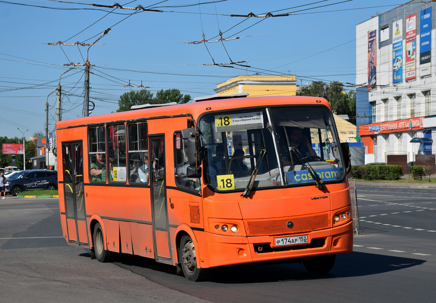 Нижегородская область, ПАЗ-320414-05 "Вектор" № Р 174 АР 152