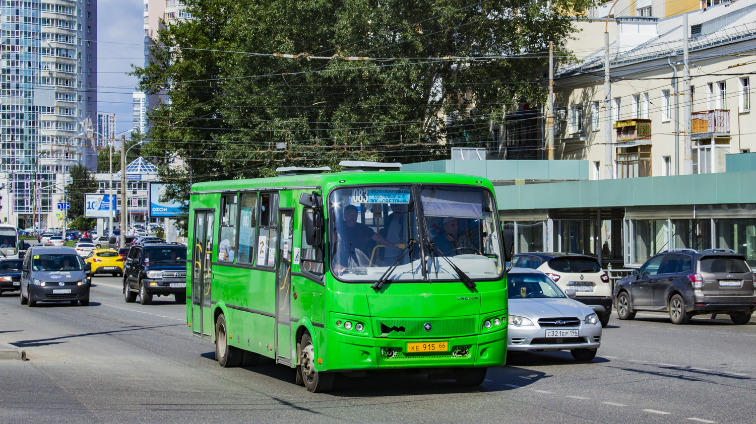 Свердловская область, ПАЗ-320414-05 "Вектор" (1-2) № КЕ 915 66