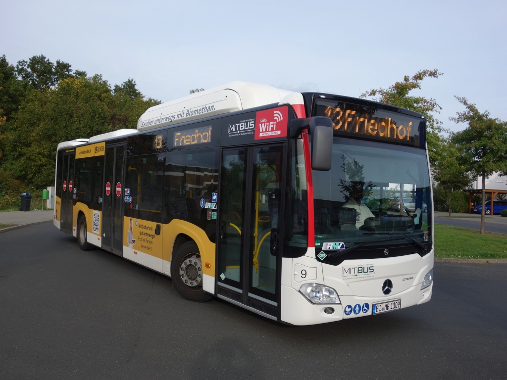 Гессен, Mercedes-Benz Citaro C2 NGT hybrid № 9