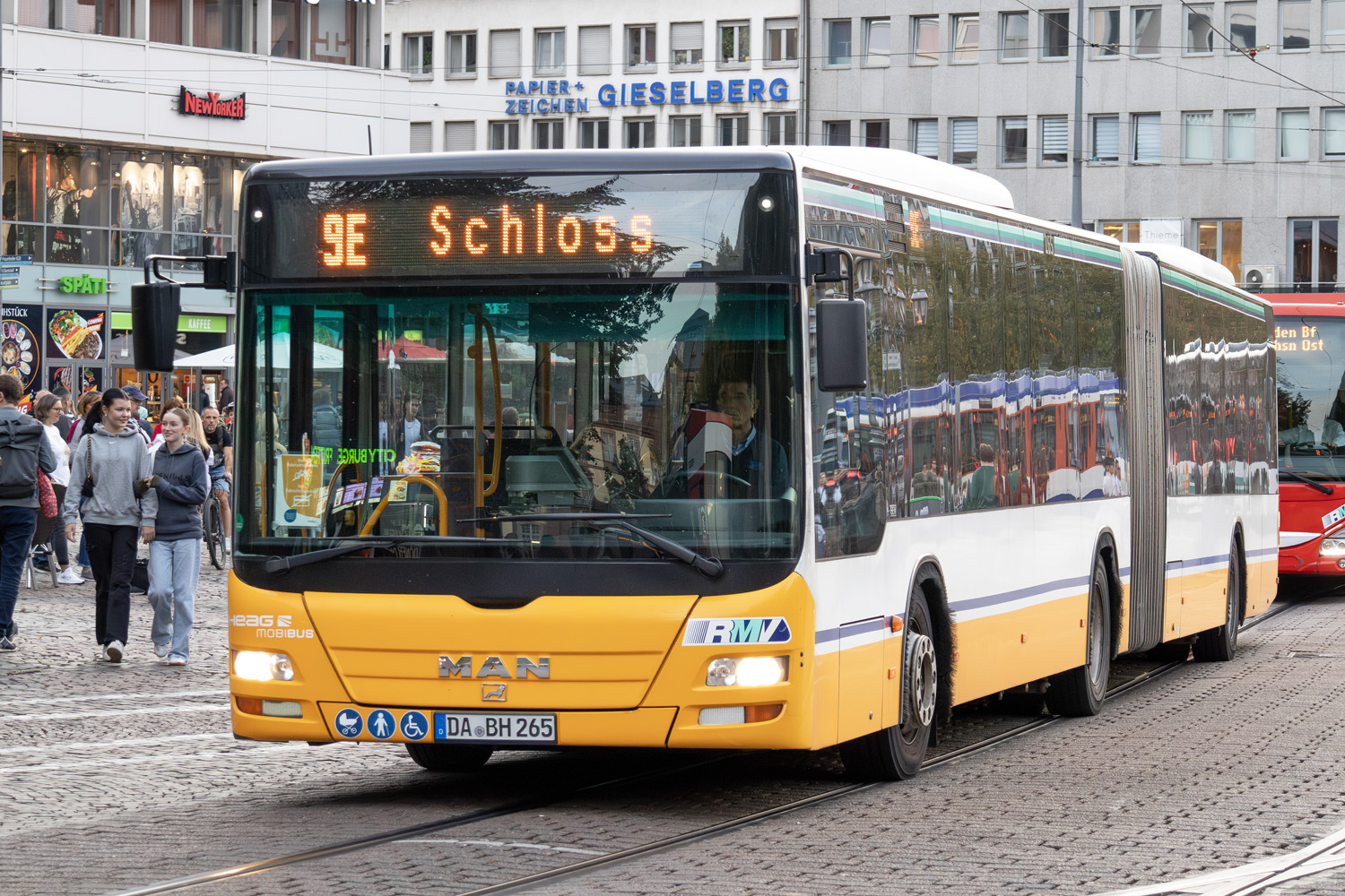 Гессен, MAN A23 Lion's City G NG323 № 265; Гессен — SEV · Straßenbahn Darmstadt · Schloss <> Griesheim · 04.09.2023 — 20.10.2023