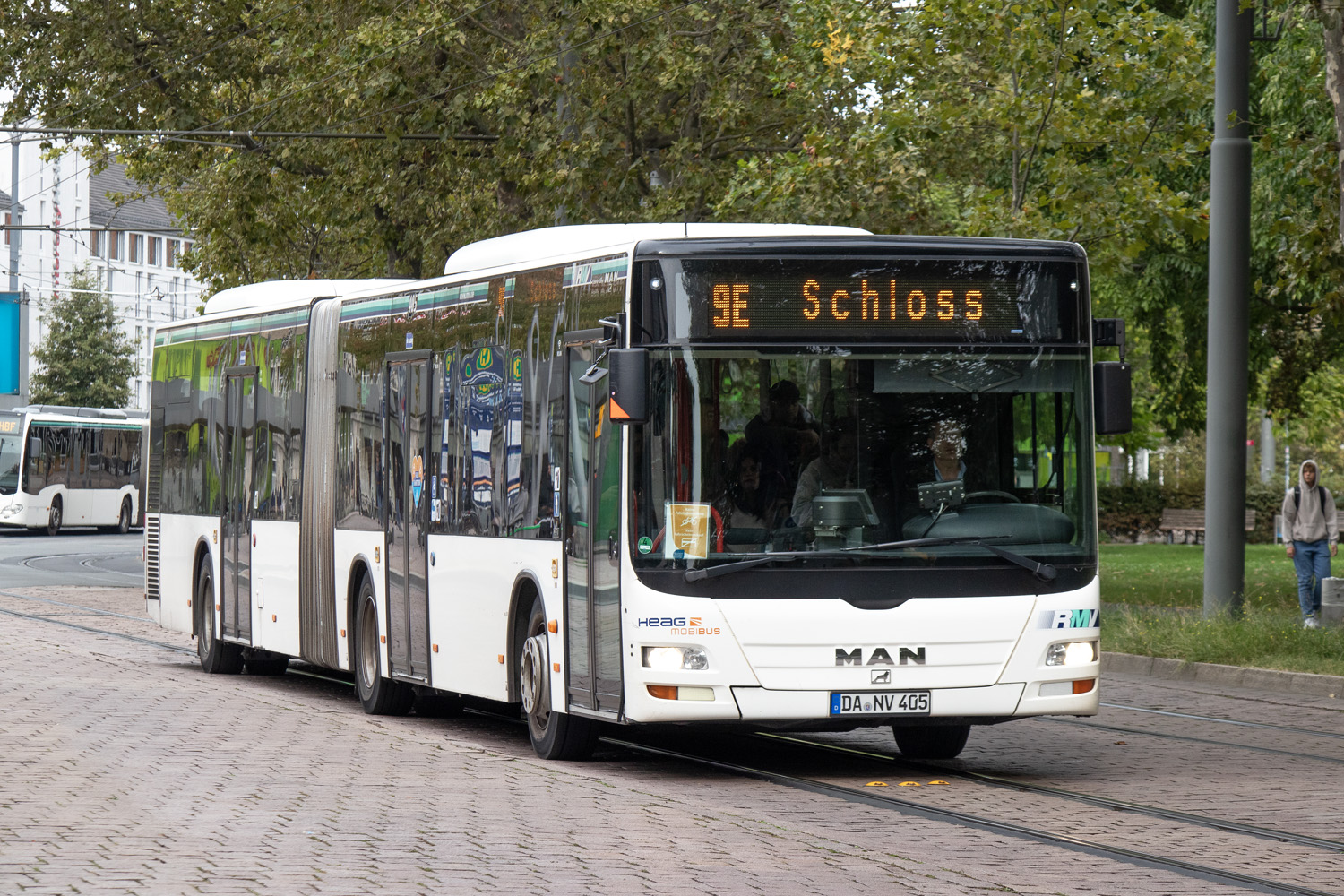 Гессен, MAN A23 Lion's City G NG323 № 405; Гессен — SEV · Straßenbahn Darmstadt · Schloss <> Griesheim · 04.09.2023 — 20.10.2023