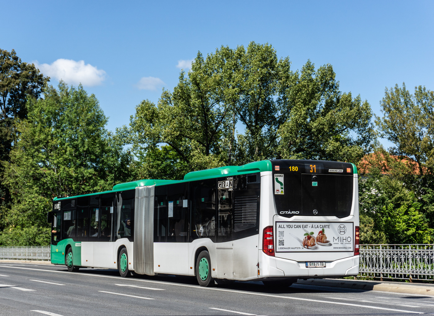 Австрия, Mercedes-Benz Citaro C2 G № 180