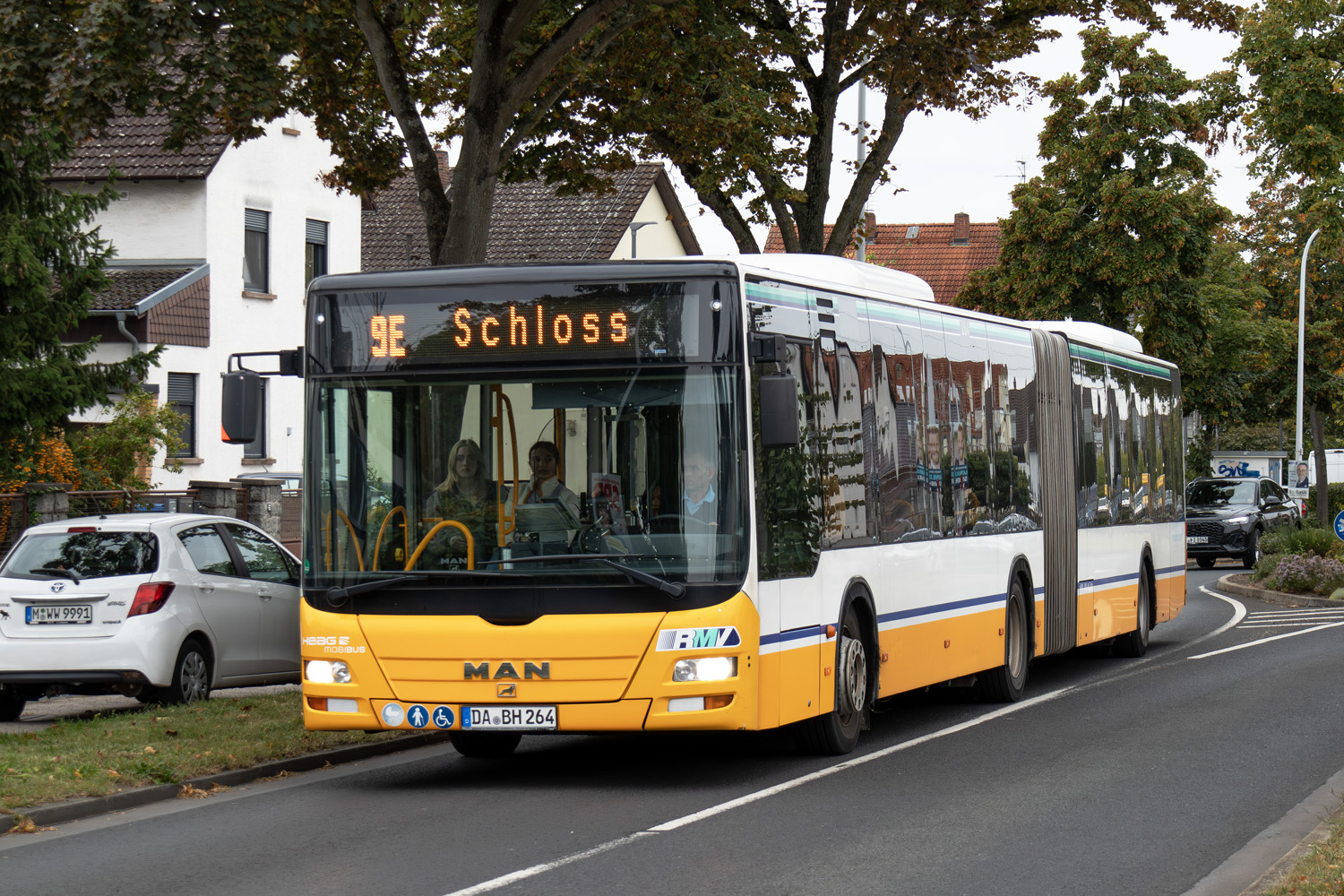 Гессен, MAN A23 Lion's City G NG323 № 264; Гессен — SEV · Straßenbahn Darmstadt · Schloss <> Griesheim · 04.09.2023 — 20.10.2023