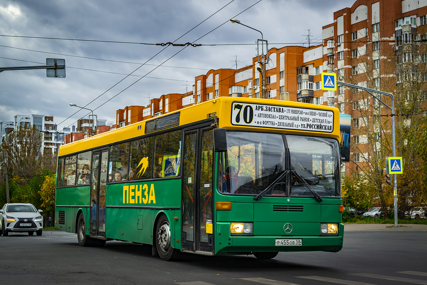 Пензенская область, Mercedes-Benz O405 № Р 455 ОВ 58