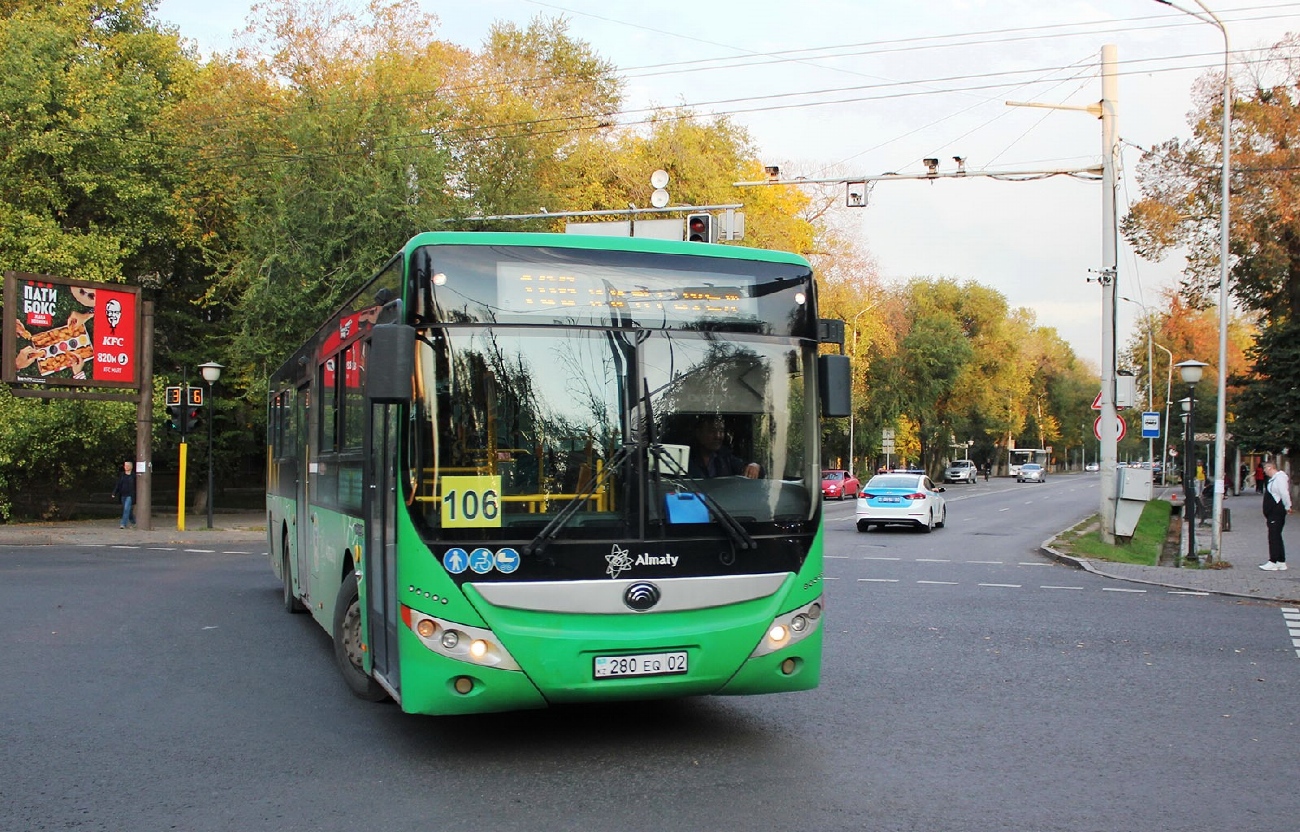 Алматы, Yutong ZK6118HGA № 280 EQ 02