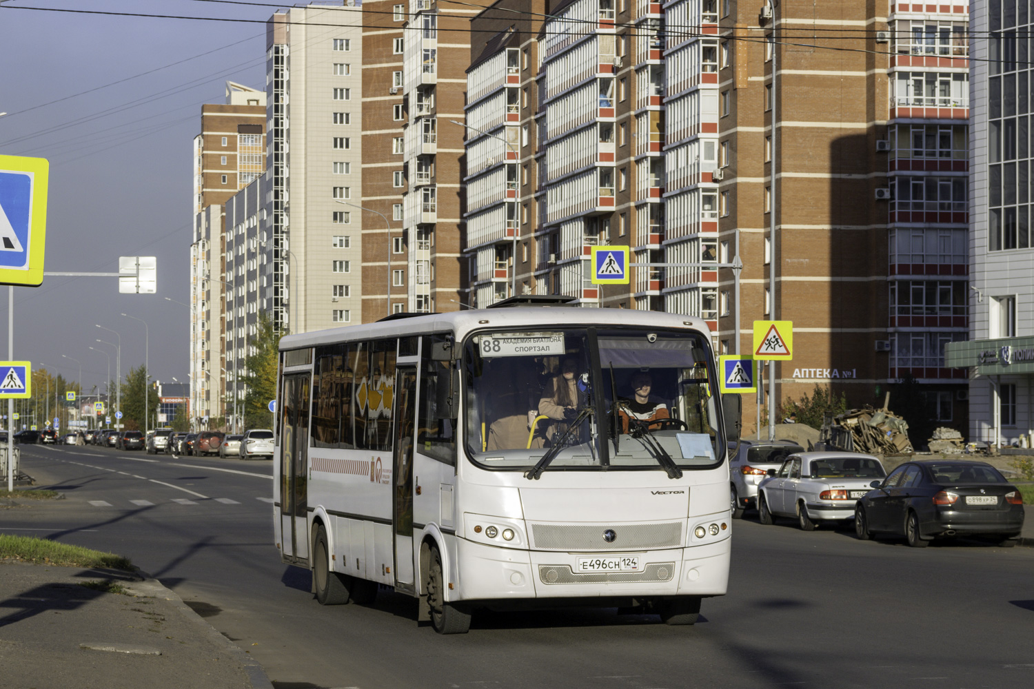 Красноярский край, ПАЗ-320414-04 "Вектор" (1-2) № Е 496 СН 124