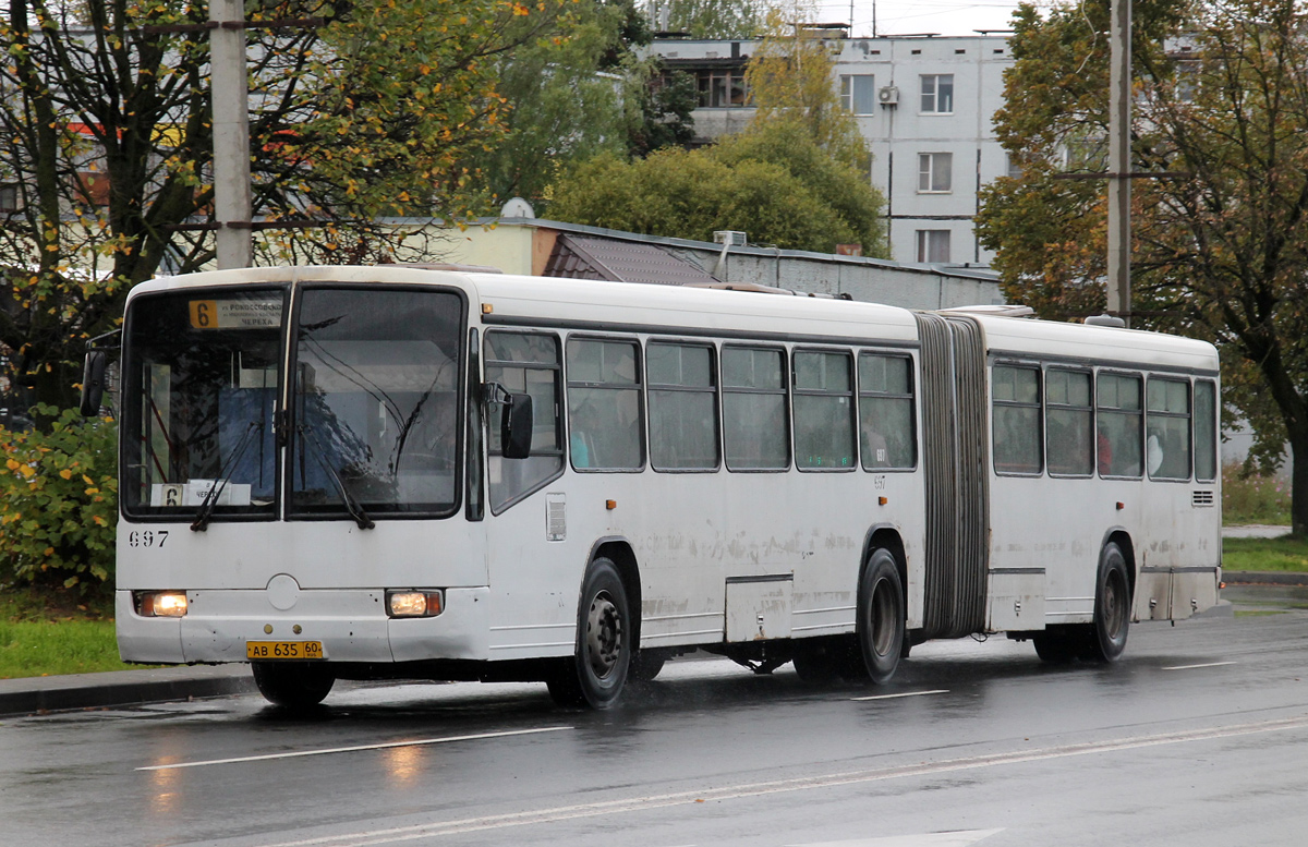 Псковская область, Mercedes-Benz O345G № 697