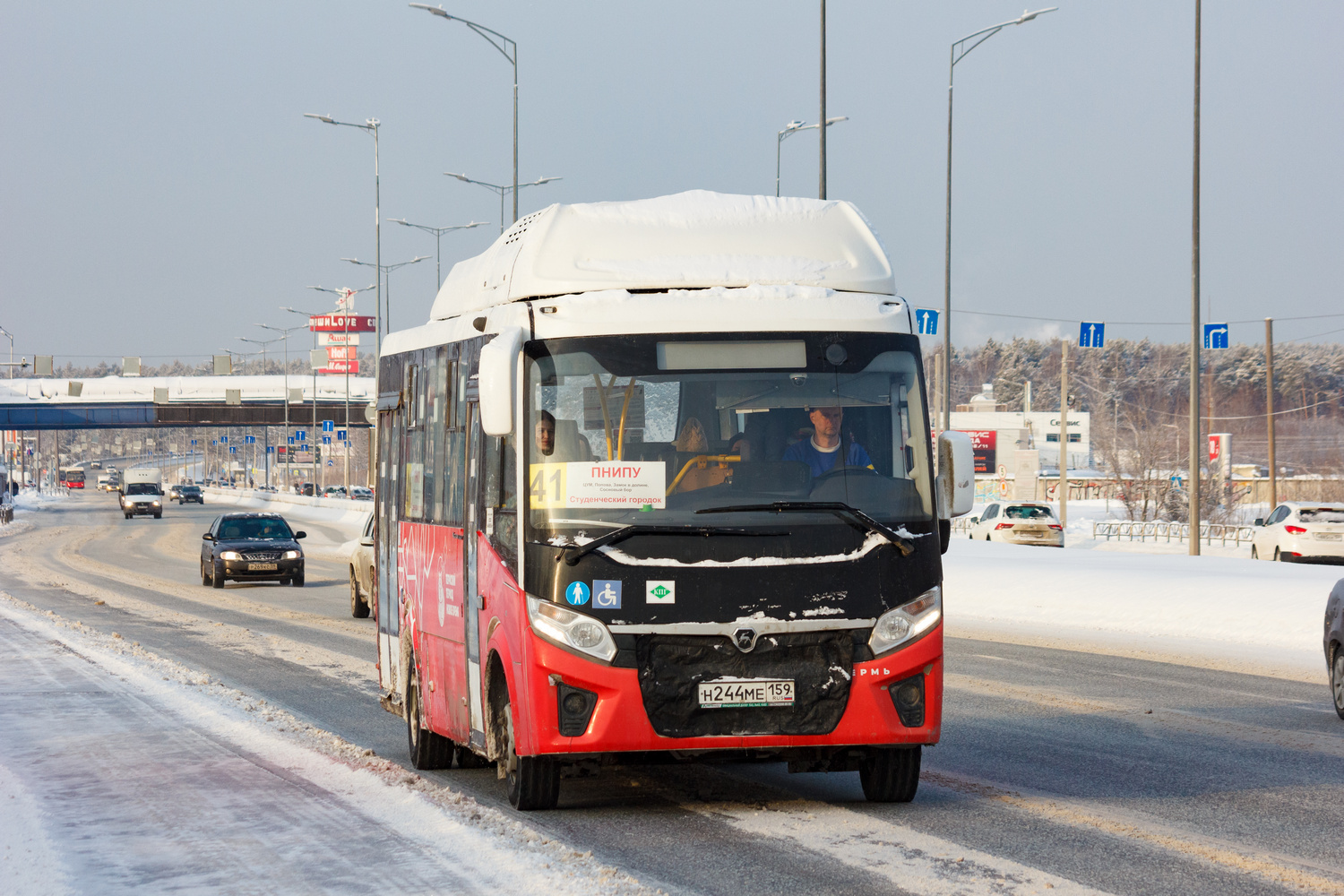 Пермский край, ПАЗ-320415-14 "Vector Next" № Н 244 МЕ 159