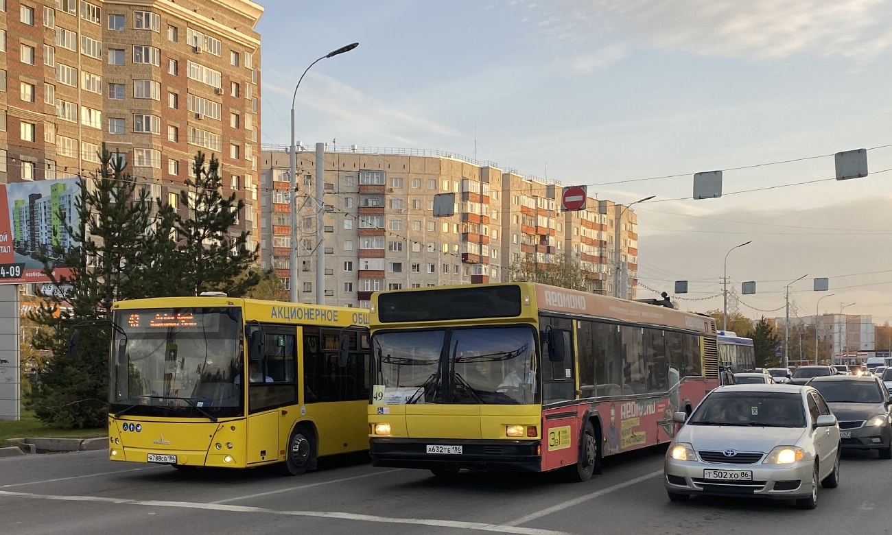 Ханты-Мансійская АА, Scania OmniLink I (Скания-Питер) № В 500 АМ 186; Ханты-Мансійская АА, МАЗ-103.076 № 2137