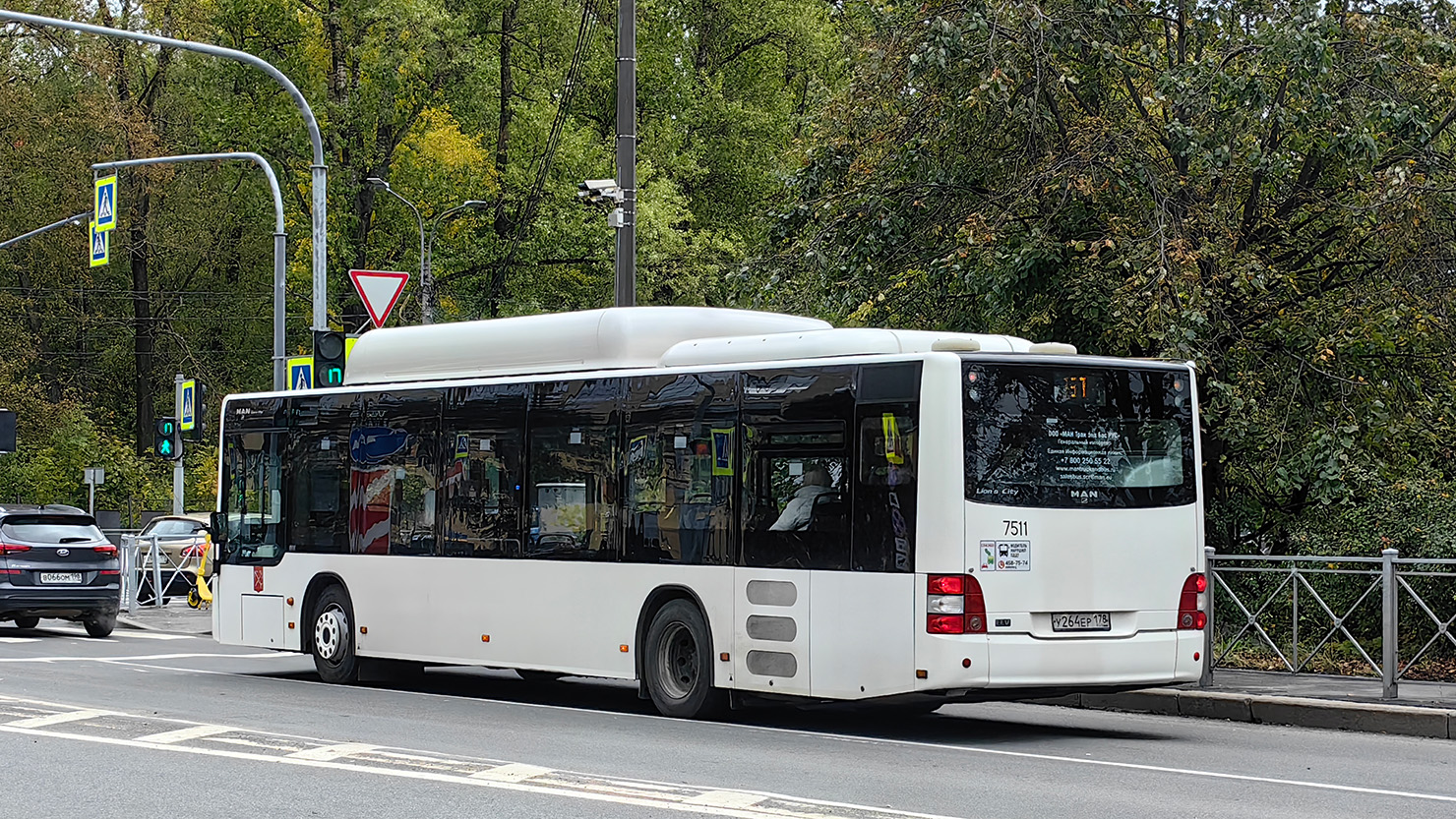Санкт-Петербург, MAN A21 Lion's City NL313 CNG № 7511