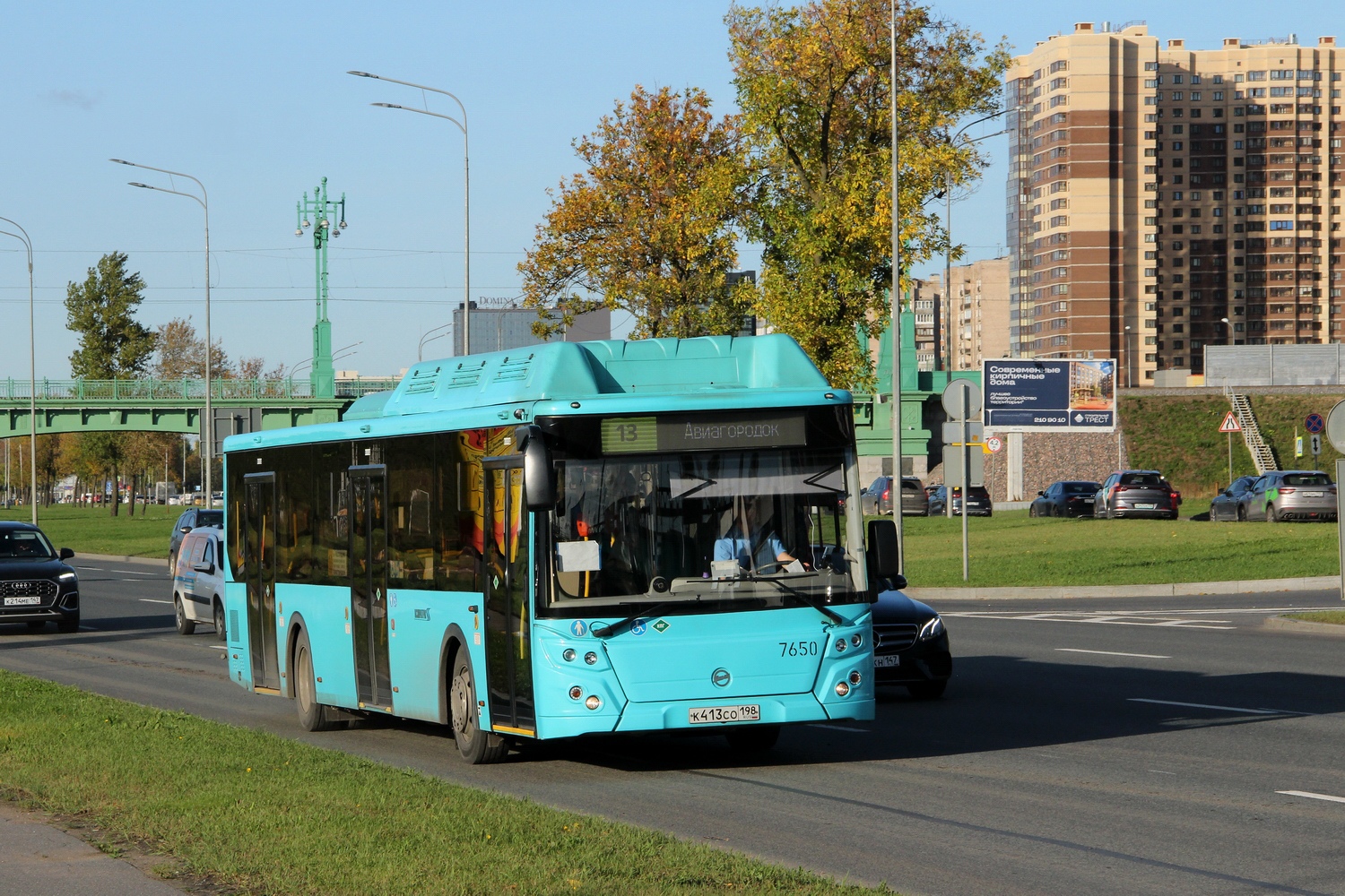 Szentpétervár, LiAZ-5292.67 (CNG) sz.: 7650