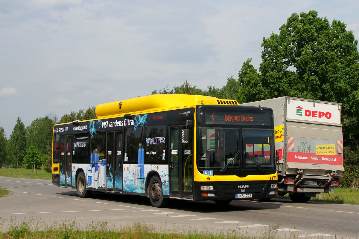 Литва, MAN A21 Lion's City NL243 CNG № 1171