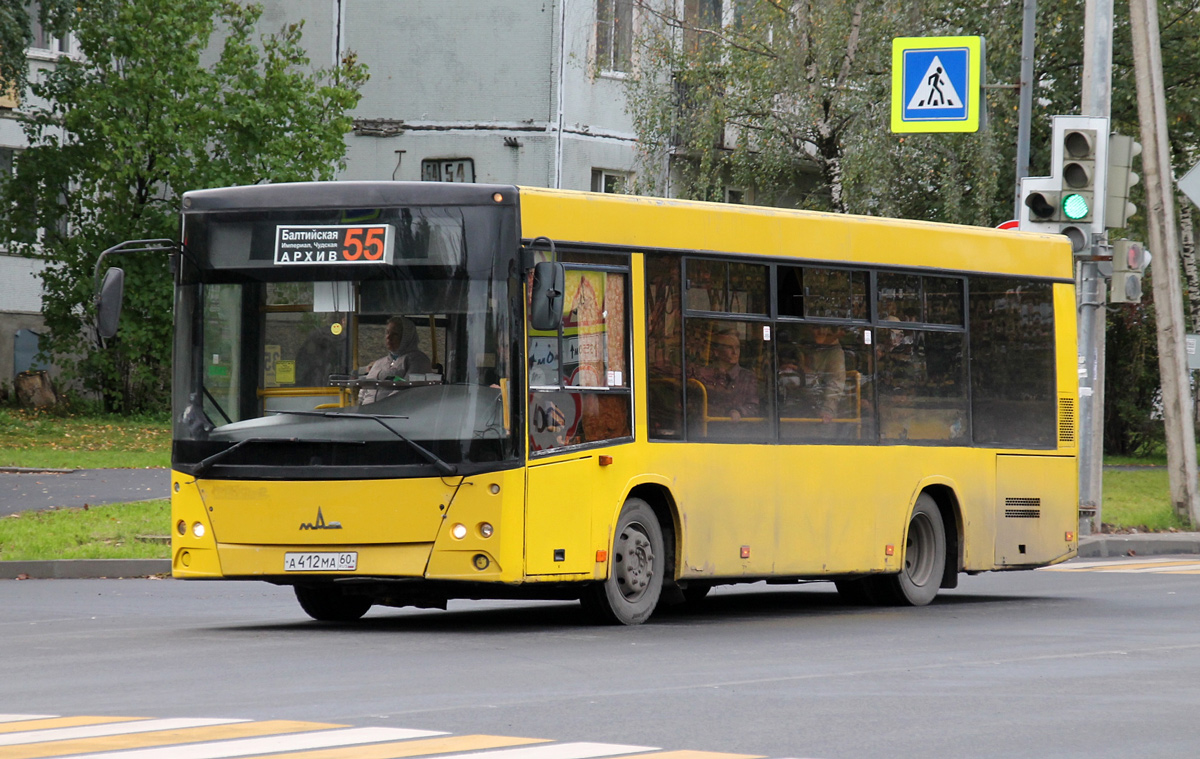 Псковская область, МАЗ-206.068 № А 412 МА 60