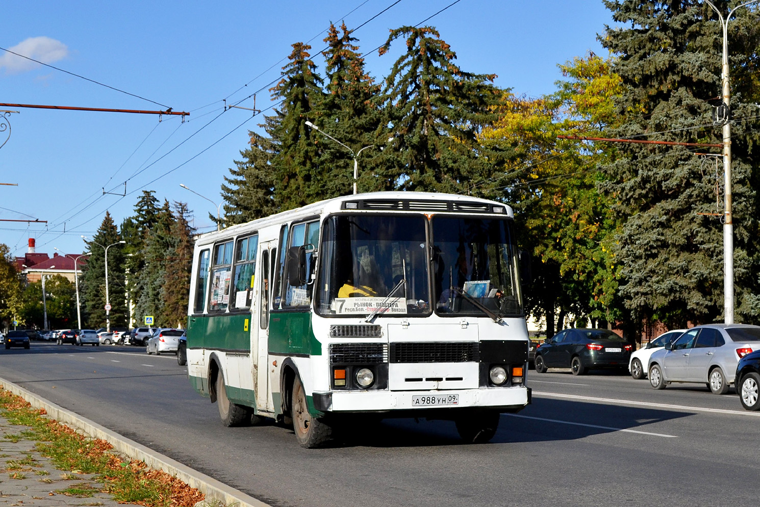 Карачаево-Черкесия, ПАЗ-3205 (00) № А 988 УН 09 — Фото — Автобусный  транспорт